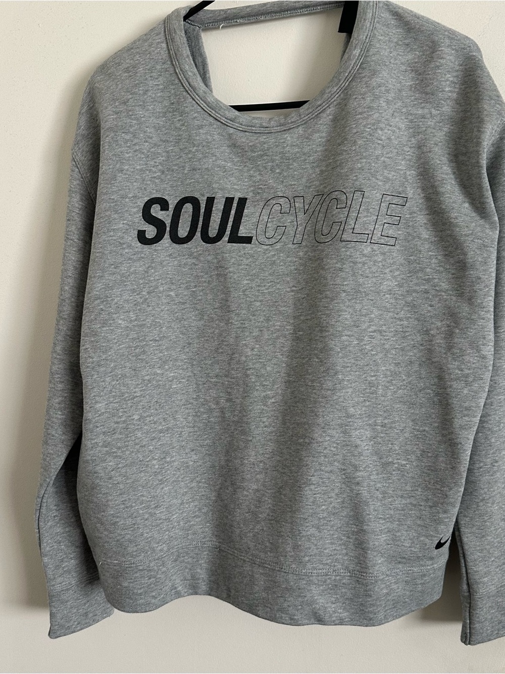 soulcycle Gray Logo Pullover Sweatshirt medium